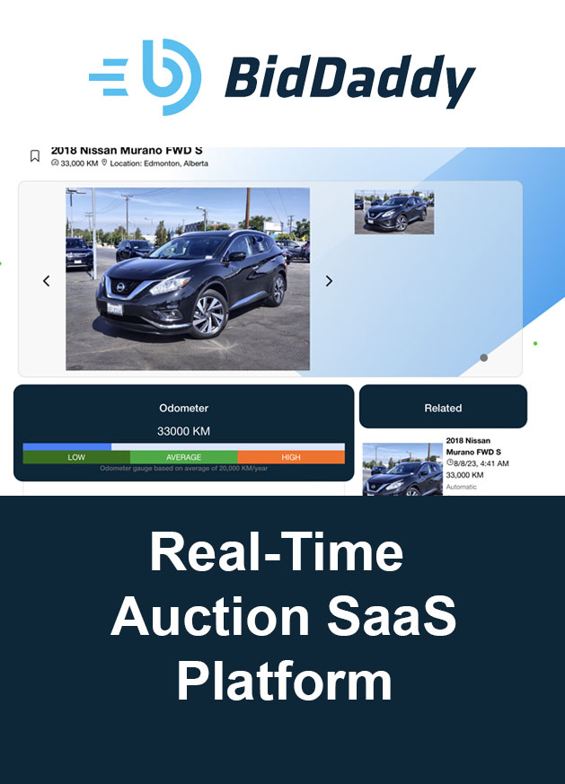 BidDaddy – Realtime SaaS online auction platform